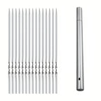 Grill Skewer Set Stainless Steel With Storage Tube