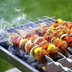 Grill Skewer Set Stainless Steel With Storage Tube