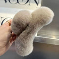 Hair Claw Clip Plush Faux Fur Secure Hold
