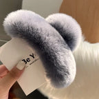 Hair Claw Clip Plush Faux Fur Secure Hold