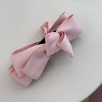 Hair Claw Clip Satin Bow Strong Grip for Thick Hair