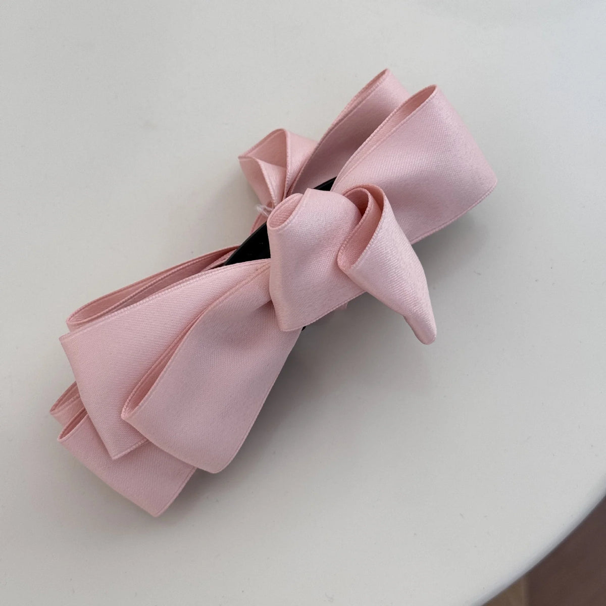 Hair Claw Clip Satin Bow Strong Grip for Thick Hair