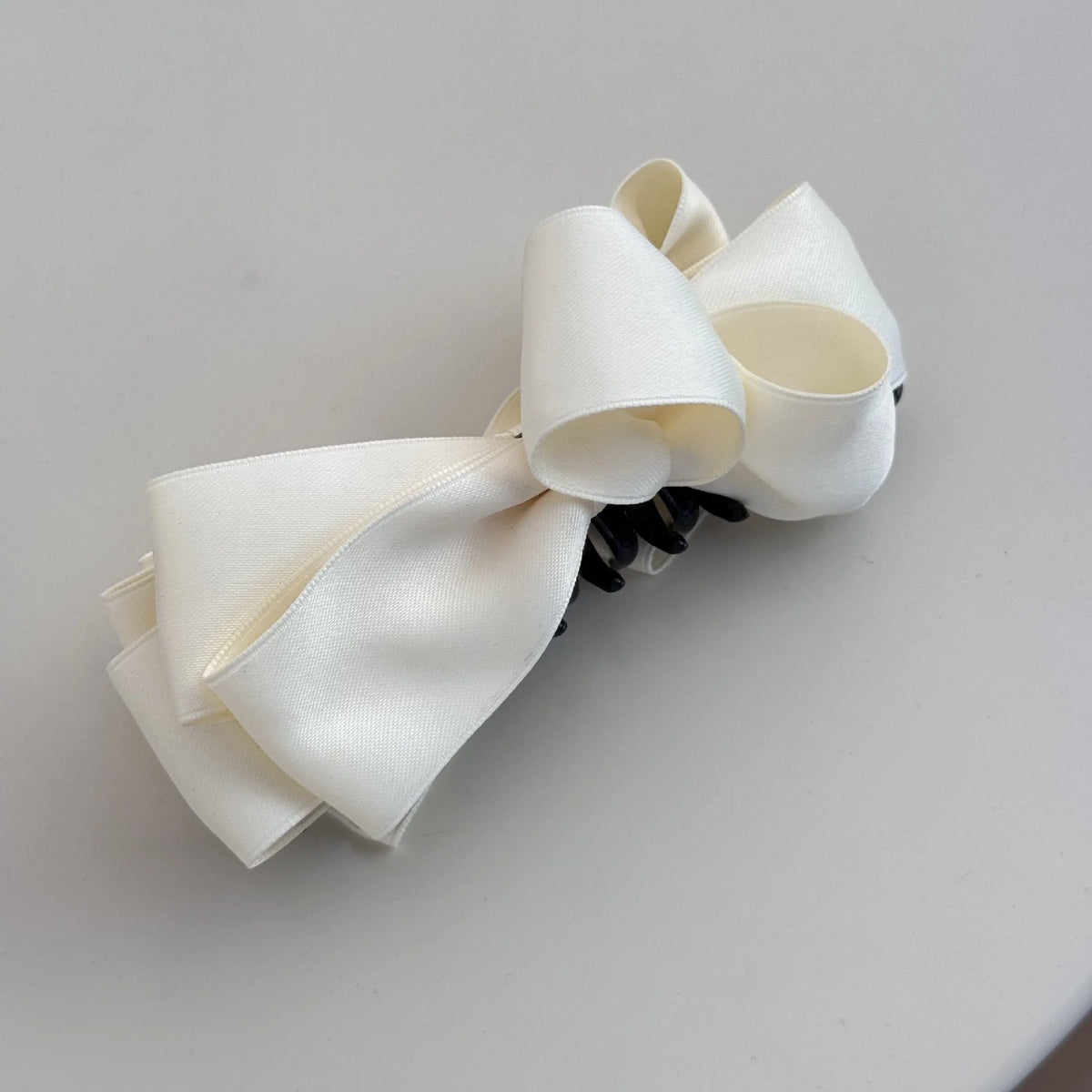 Hair Claw Clip Satin Bow Strong Grip for Thick Hair