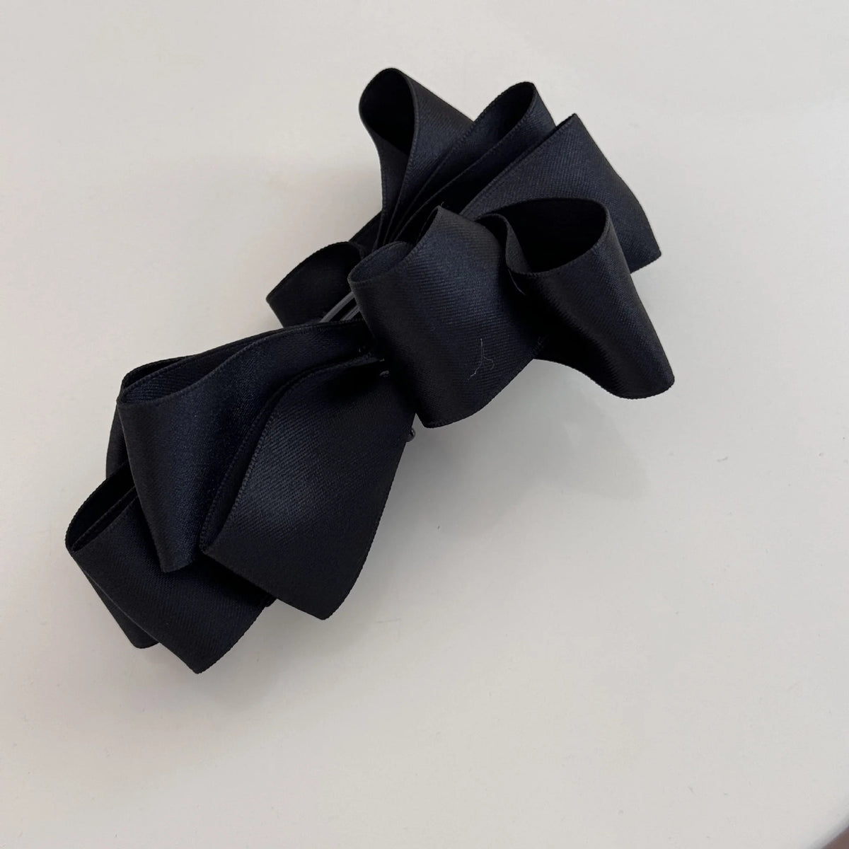 Hair Claw Clip Satin Bow Strong Grip for Thick Hair