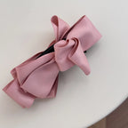 Hair Claw Clip Satin Bow Strong Grip for Thick Hair