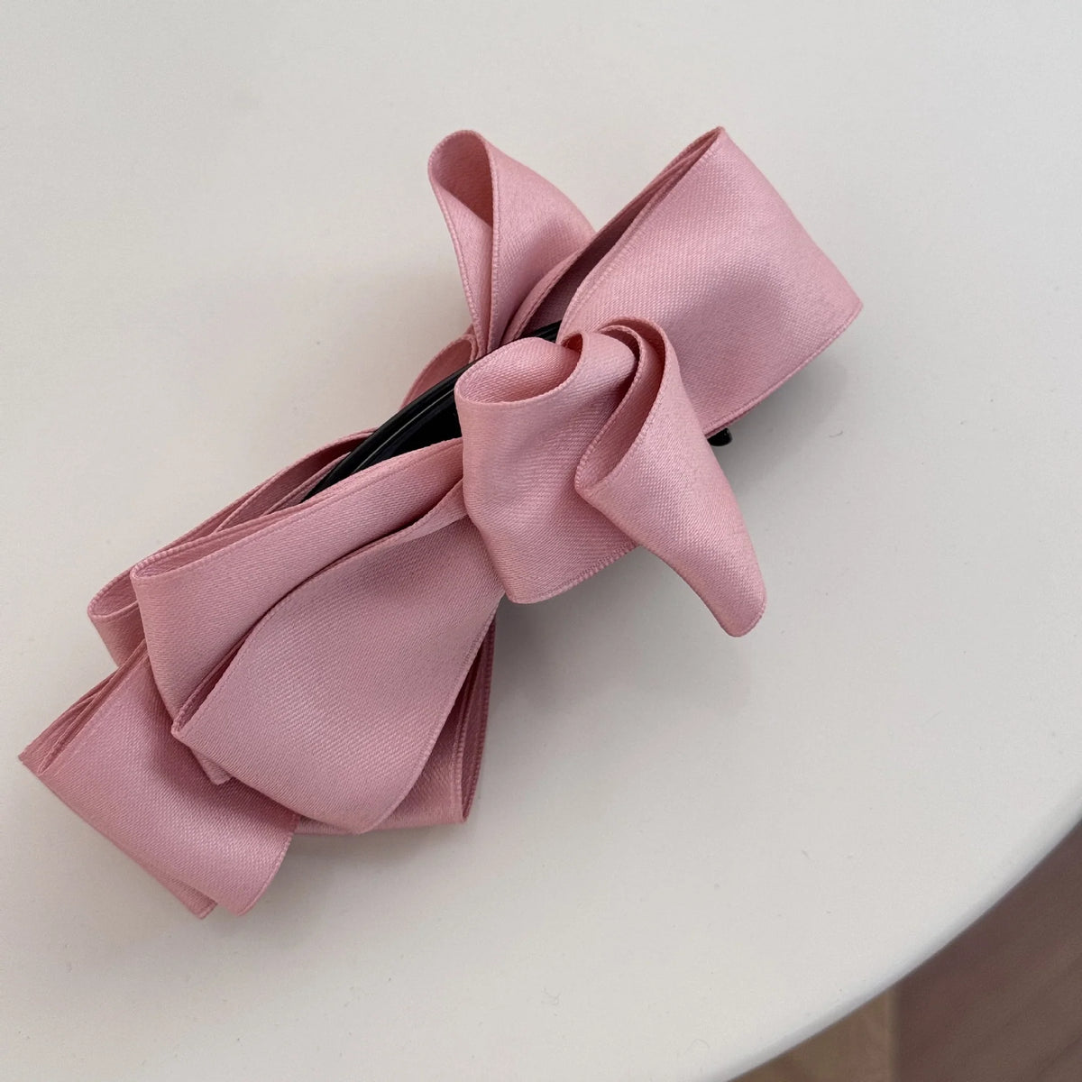 Hair Claw Clip Satin Bow Strong Grip for Thick Hair