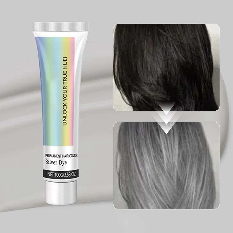 Hair Color Cream Silver Ammonia-Free Plant-Based