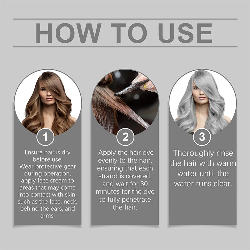 Hair Color Silver Ammonia-Free With Aloe & Plant Extracts