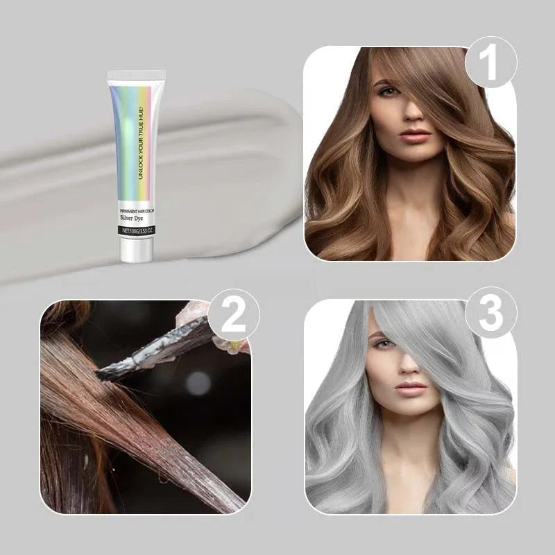 Hair Color Silver Ammonia-Free With Aloe & Plant Extracts