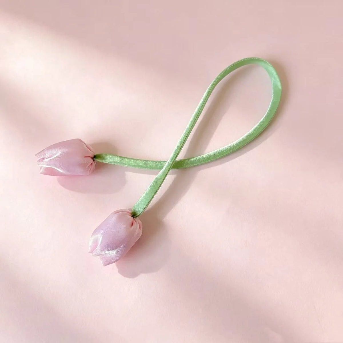 Hair Ribbon Floral Detail Soft Fabric Adjustable
