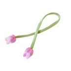 Hair Ribbon Floral Detail Soft Fabric Adjustable