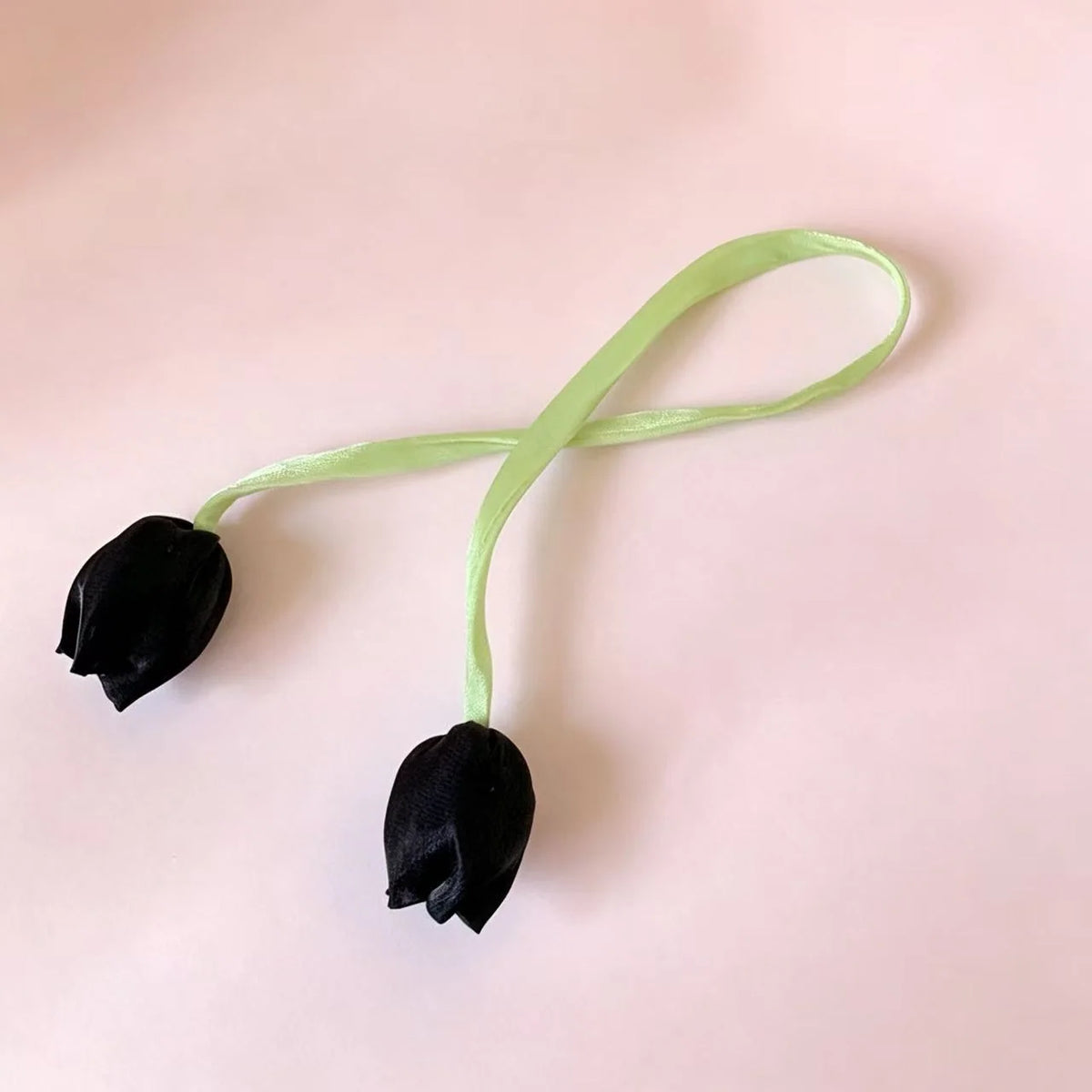 Hair Ribbon Floral Detail Soft Fabric Adjustable