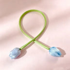 Hair Ribbon Floral Detail Soft Fabric Adjustable