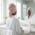 Hair Towel Wrap Velvet Microfiber Quick-Drying Frizz-Reducing