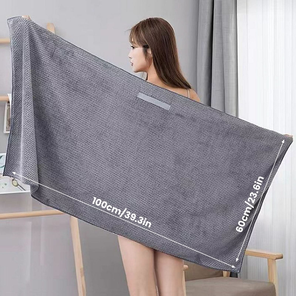Hair Towel Wrap Velvet Microfiber Quick-Drying Frizz-Reducing