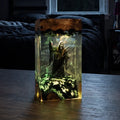 Halloween Lamp Handmade Resin Warm LED Glow