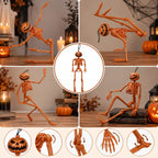Halloween Skeleton Articulated 40cm Realistic Bone