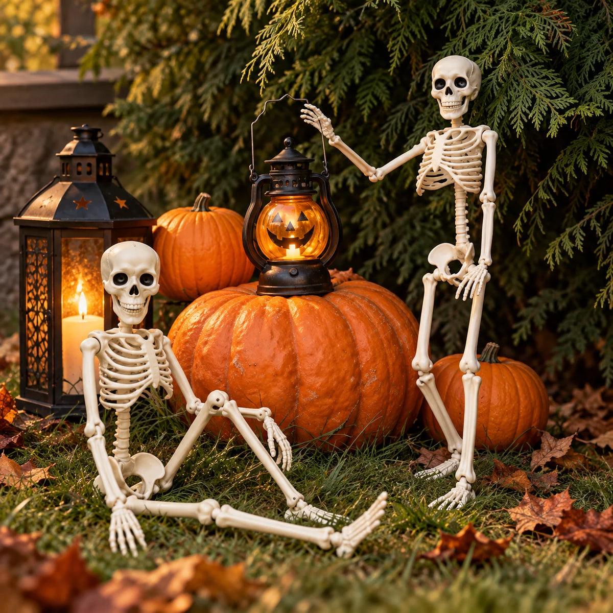 Halloween Skeleton Articulated 40cm Realistic Bone