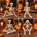 Halloween Skeleton Articulated 40cm Realistic Bone