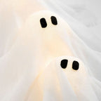 Halloween Wreath 12 LED Ghosts Battery Operated