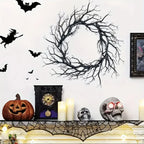 Halloween Wreath Artificial Branch Lightweight Rustic Decor