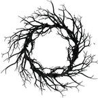 Halloween Wreath Artificial Branch Lightweight Rustic Decor