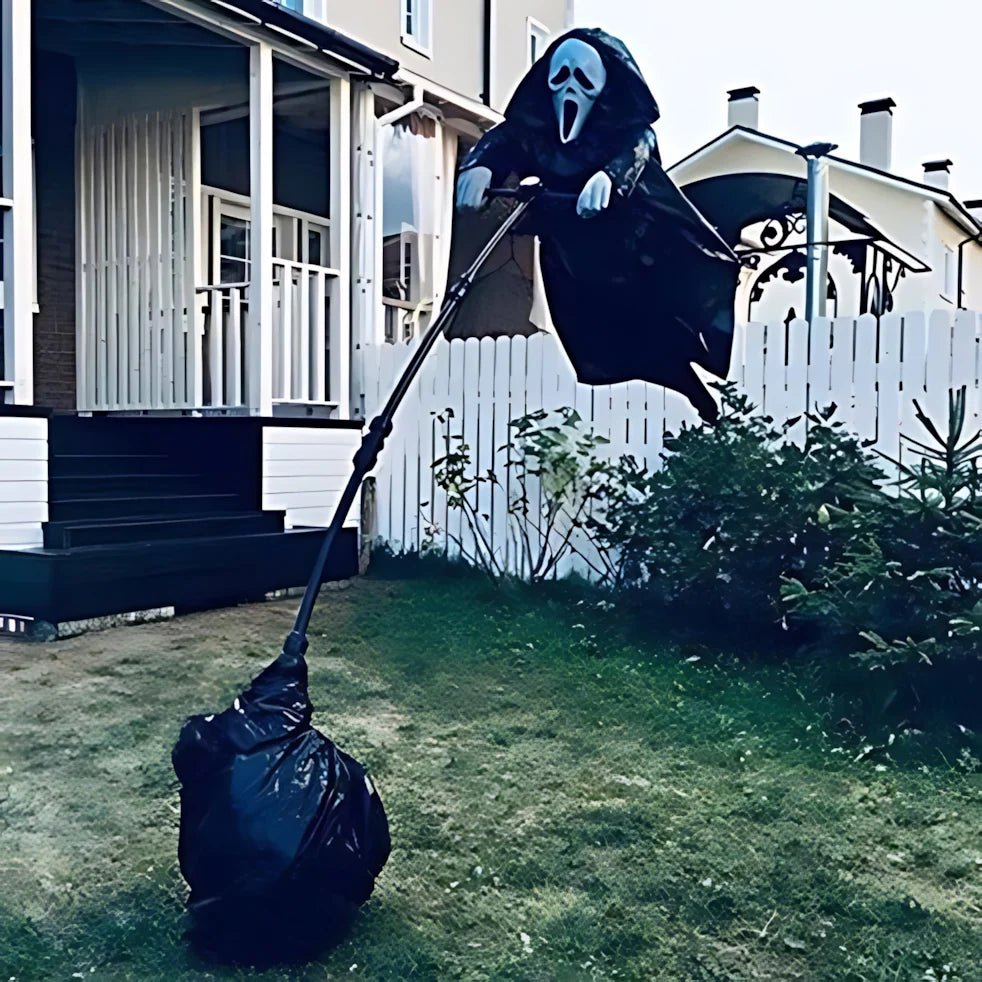 Halloween Yard Scarecrow Wind-Activated Weather-Resistant Skeletal Hands