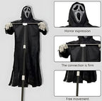 Halloween Yard Scarecrow Wind-Activated Weather-Resistant Skeletal Hands