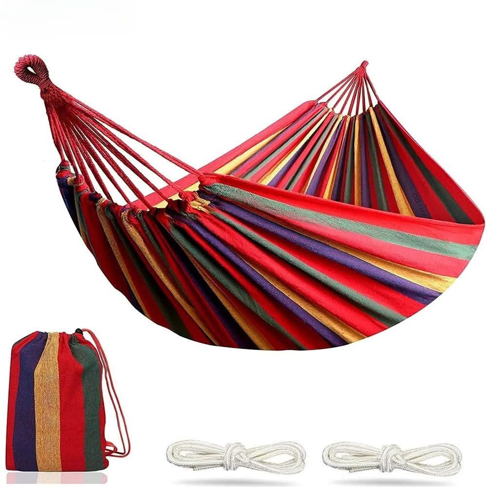 Hammock For Two Spacious Cotton Blend