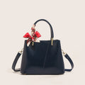 Handbag Faux Leather Structured Detachable Strap
