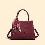 Handbag Faux Leather Structured Detachable Strap