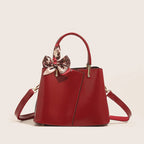 Handbag Faux Leather Structured Detachable Strap
