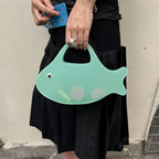 Handbag Fish-Shaped Design Spacious Interior Comfortable Handle