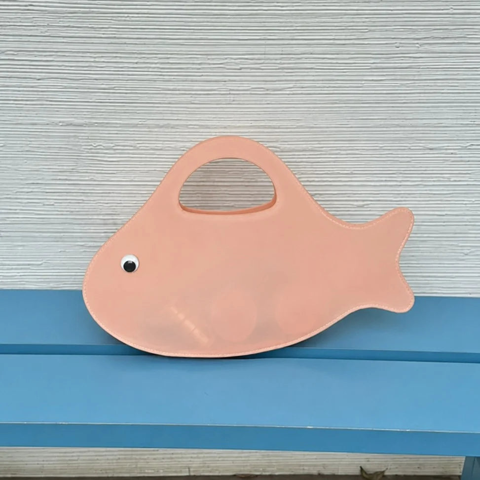 Handbag Fish-Shaped Design Spacious Interior Comfortable Handle