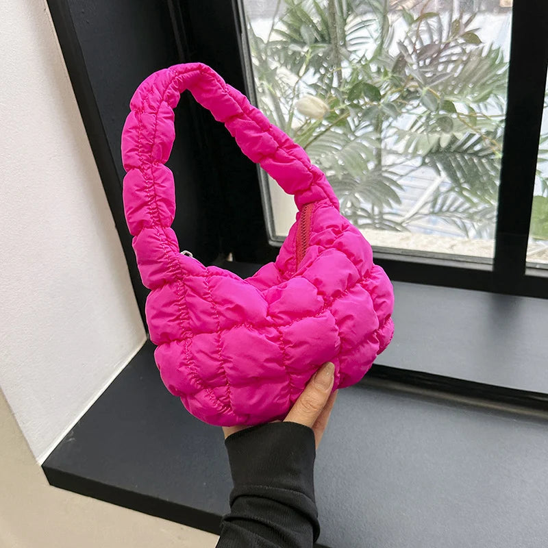 Handbag Quilted Spacious Interior Padded Handles