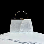 Handbag Sparkling Pleated Evening Style