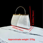 Handbag Sparkling Pleated Evening Style