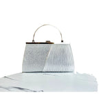 Handbag Sparkling Pleated Evening Style