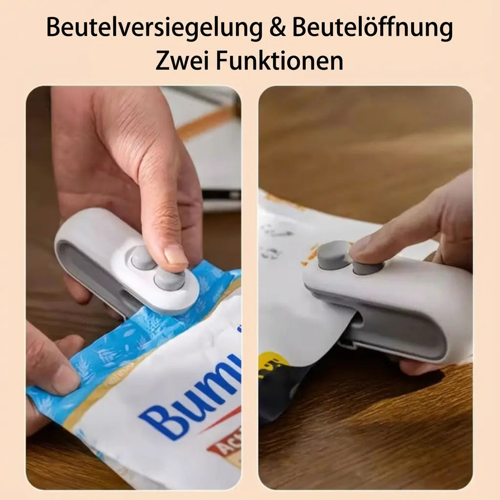 Handheld Bag Sealer 2-in-1 Cutter & Heat Sealer USB-C Rechargeable