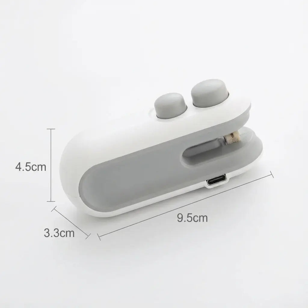 Handheld Bag Sealer 2-in-1 Cutter & Heat Sealer USB-C Rechargeable