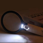 Handheld Magnifying Glass 45x LED Lighting