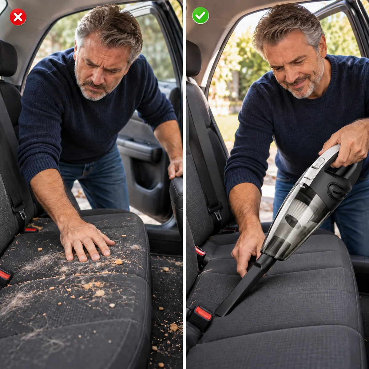 Handheld Vacuum Cordless Powerful Suction Up To 35-Min Runtime