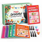 Handwriting Practice Kit Grooved Letter Tracing Screen-Free