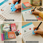 Handwriting Practice Kit Grooved Letter Tracing Screen-Free