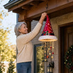 Hanging Christmas Hat Warm LED & Sparkling Pendants