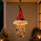 Hanging Christmas Hat Warm LED & Sparkling Pendants