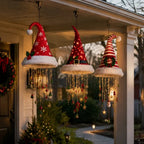Hanging Christmas Hat Warm LED & Sparkling Pendants