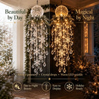 Hanging Christmas Lights Cascading LED Battery-Powered Remote Control