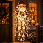 Hanging Christmas Lights Cascading LED Battery-Powered Remote Control
