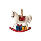 Hanging Christmas Stocking Moose & Tree Cozy Fabric